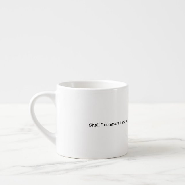 Shakespeare Summer Quote Decor For Home Espresso Cup (Left)