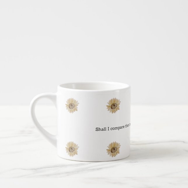 Shakespeare Summer Quote Decor For Home Espresso Cup (Left)