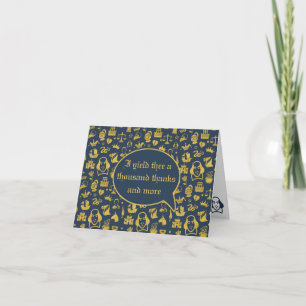 Shakespeare Thank You Notecard