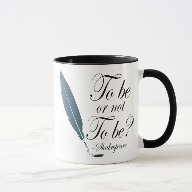 Shakespeare To Be or Not to Be Quote Mug (Right)