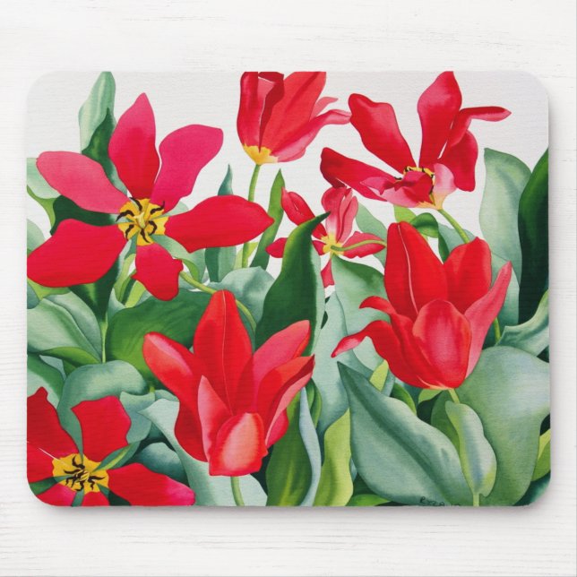Shakespeare Tulips Mouse Mat (Front)