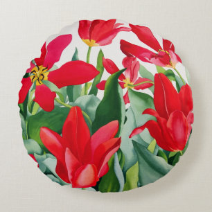 Shakespeare Tulips Round Cushion