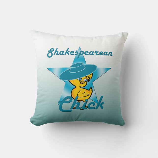 Shakespearean Chick #7 Cushion (Front)
