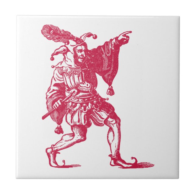 Shakespearean Jester Tile (Front)