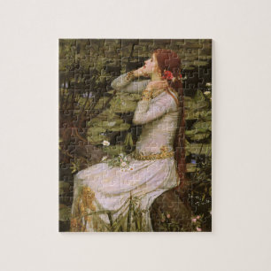 Shakespearean Ophelia: Romantic Victorian Era Art Jigsaw Puzzle