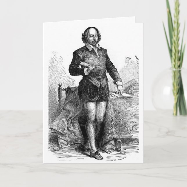 Shakespeare's Birthday Greeting Card (Front)