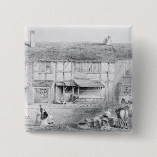 Shakespeare's Birthplace 15 Cm Square Badge