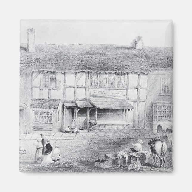 Shakespeare's Birthplace Magnet (Front)