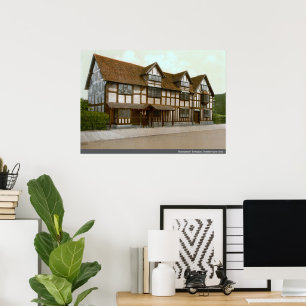 Shakespeare's Birthplace, Stratford-upon-Avon  Poster
