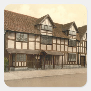 Shakespeare's Birthplace, Stratford-upon-Avon Square Sticker