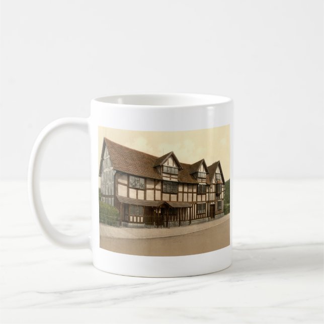 Shakespeare's Birthplace, Stratford-upon-Avon, UK Coffee Mug (Left)