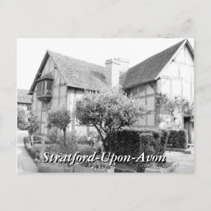 Shakespeare's birthplace Stratford vintage Postcard