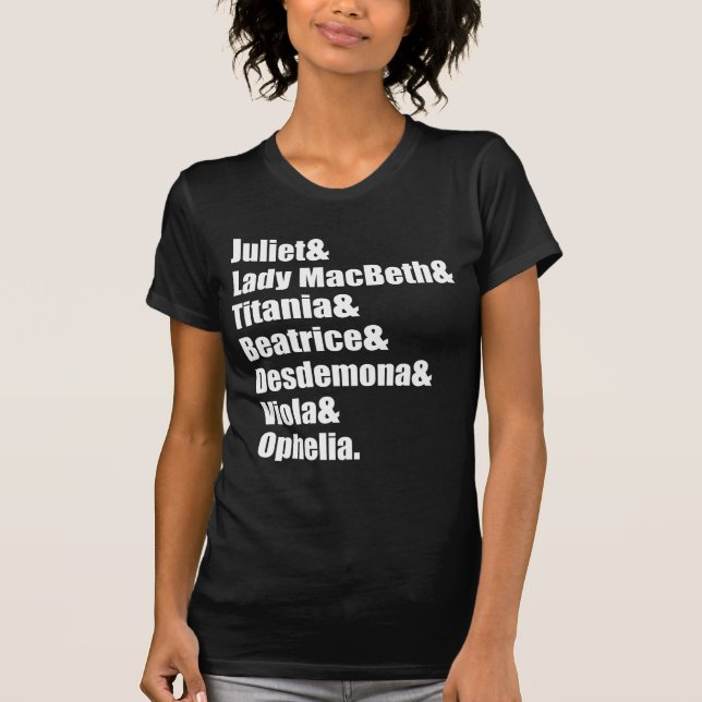 Shakespeare's Ladies T-Shirt (Front)