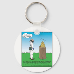 Shakespeare's The BeeKeeper Funny Gifts & Tees Key Ring