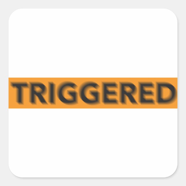 Shaking Triggered Square Sticker (Front)
