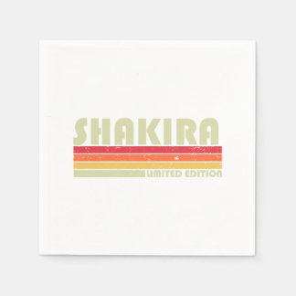 SHAKIRA Name Personalised Retro Vintage 80s 90s Bi Napkin