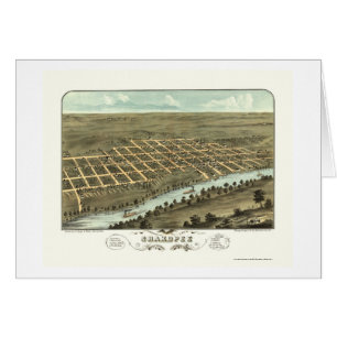 Shakopee, MN Panoramic Map - 1869