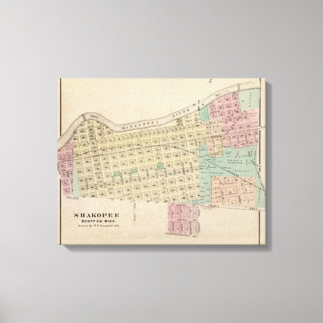 Shakopee, Scott County, Minnesota Canvas Print (Front)
