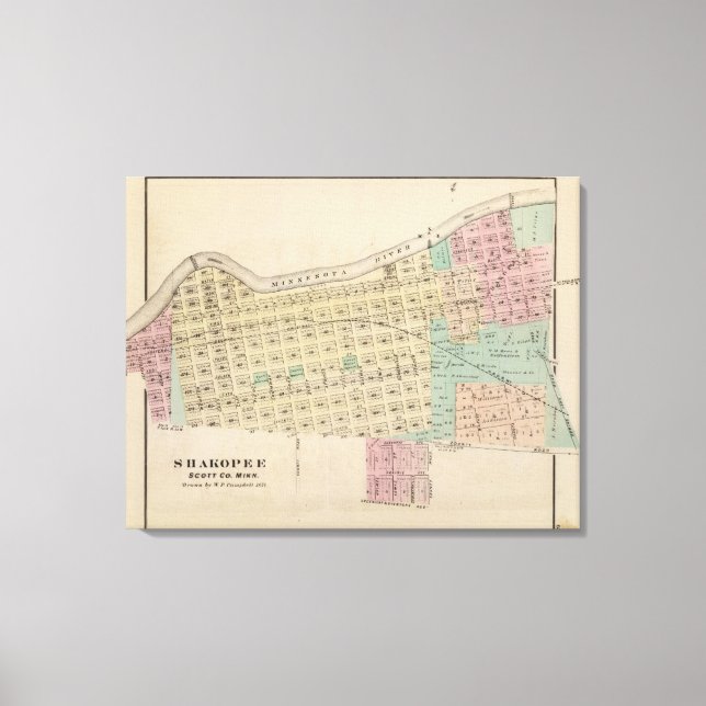 Shakopee, Scott County, Minnesota Canvas Print (Front)