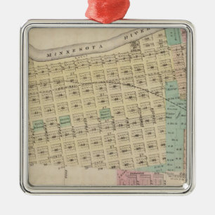 Shakopee, Scott County, Minnesota Metal Tree Decoration