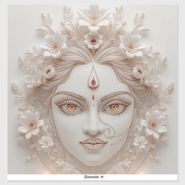 Shakti Within – Minimal Devi Illustration (Sheet)