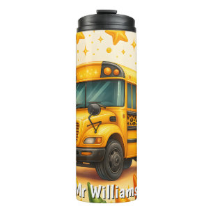 Shaky School Bus Driver Thermal Tumbler