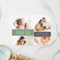 Shale Green Welcome Home Baby boy Photo Collage
