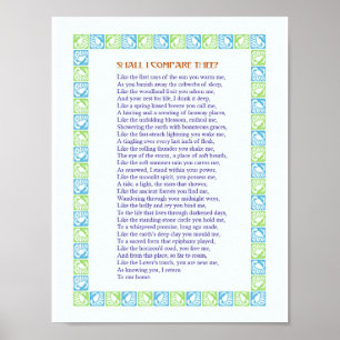 Shall I Compare Thee? - A love Poem - Print
