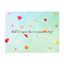 Shall I compare thee to a summer’s day? Sonnet 18