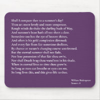 Shall I compare thee to a summer's day? sonnet 18