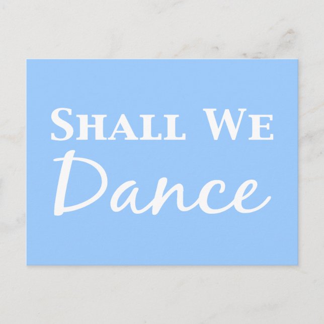 Shall We Dance Gifts Postcard (Front)