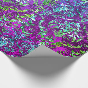 Shallipare Multifleet Royal Baroque Damask Wrapping Paper