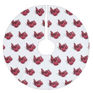 Shallot cartoon illustration brushed polyester tree skirt