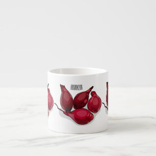 Shallot cartoon illustration espresso cup