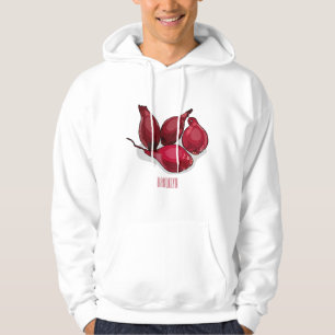 Shallot cartoon illustration hoodie