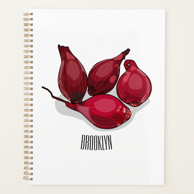 Shallot cartoon illustration planner (Front)