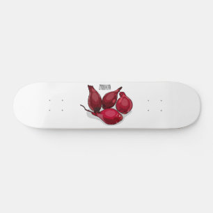 Shallot cartoon illustration skateboard