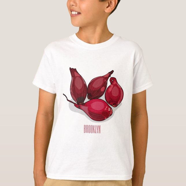 Shallot cartoon illustration T-Shirt (Front)