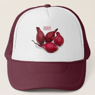 Shallot cartoon illustration trucker hat