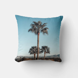Shallow focus photo of palm trees in the morning cushion