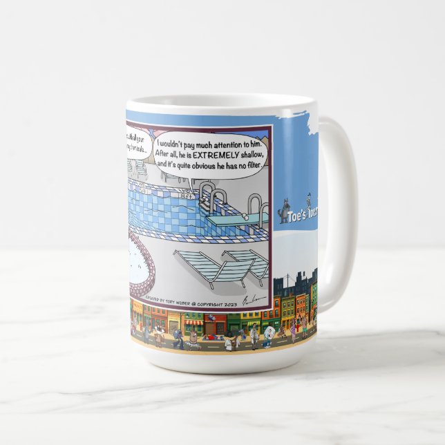 Shallow With No Filter | Valentine’s Day Classic Coffee Mug (Front Right)