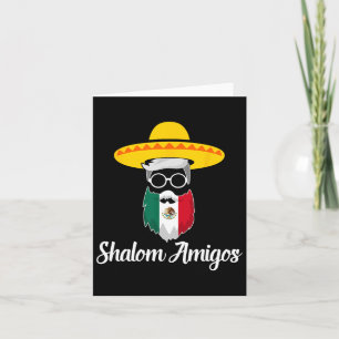 Shalom Amigos - Jewish Mexican Hanukkah Cinco De M Card