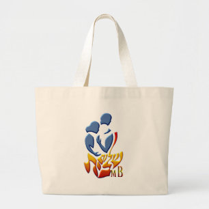Shalom Bayit mb.png Large Tote Bag