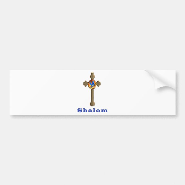 Shalom Bumper Sticker (Front)