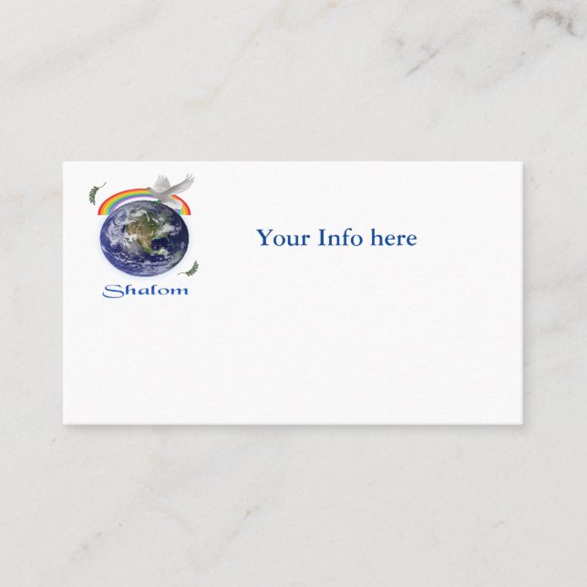 shalom business card (Front)
