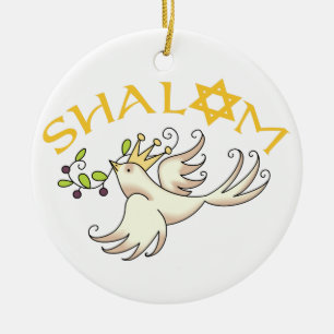 Shalom Ceramic Tree Decoration