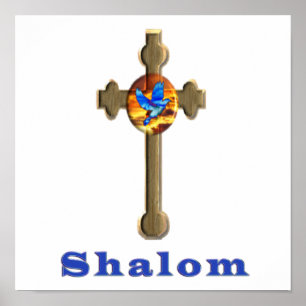 Shalom cross poster