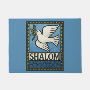 Shalom Dove Peace Earth Doormat