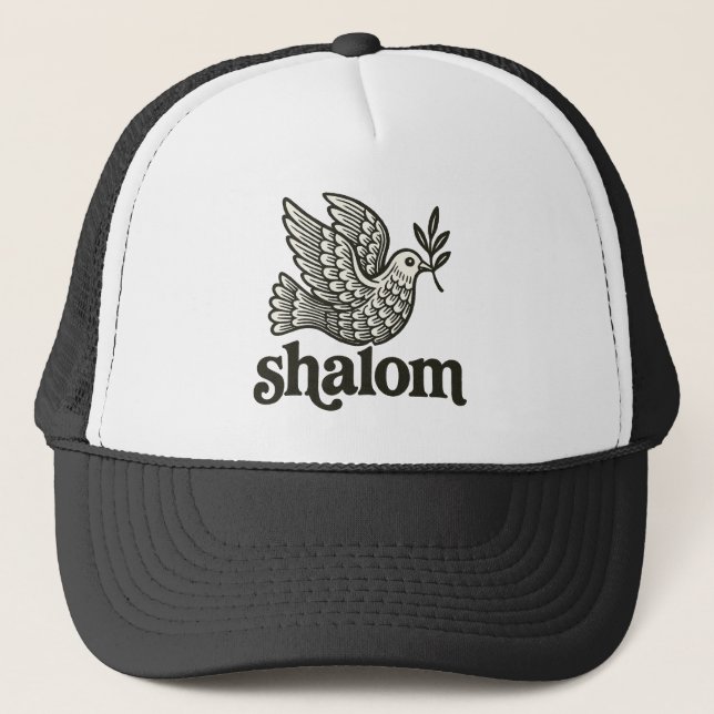 Shalom Dove Peace Earth                            Trucker Hat (Front)