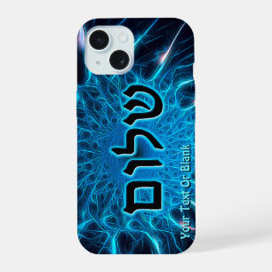 Shalom On Blue Fractal Case-Mate iPhone Case
